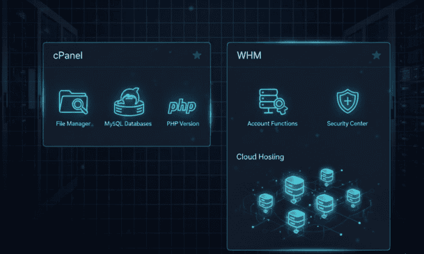 cPanel and WHM reseller hosting feature image with India-focused design