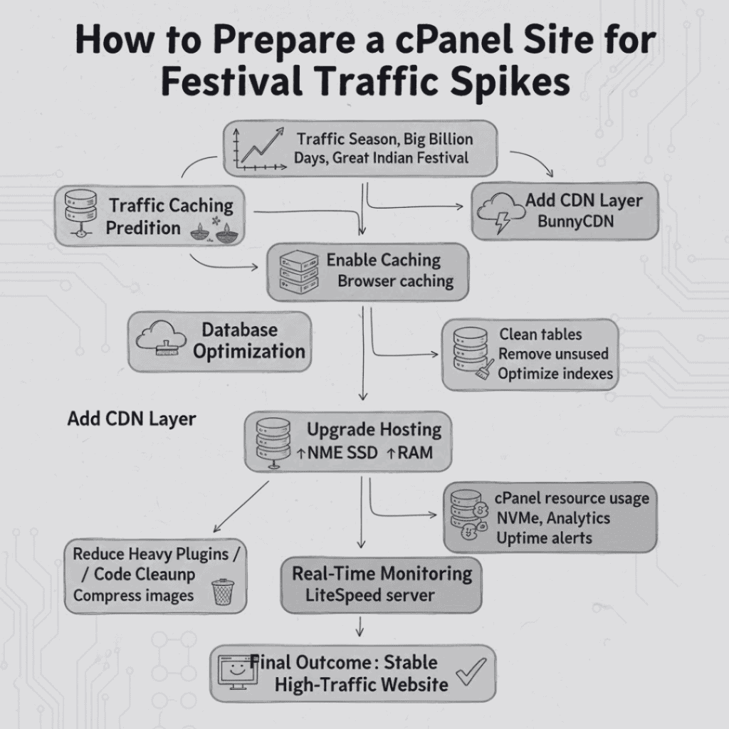 Preparing Your cPanel-Hosted Site for Traffic Spikes (India)