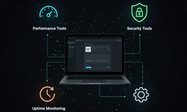 WordPress admin tools for performance, security, and uptime with Cyberin