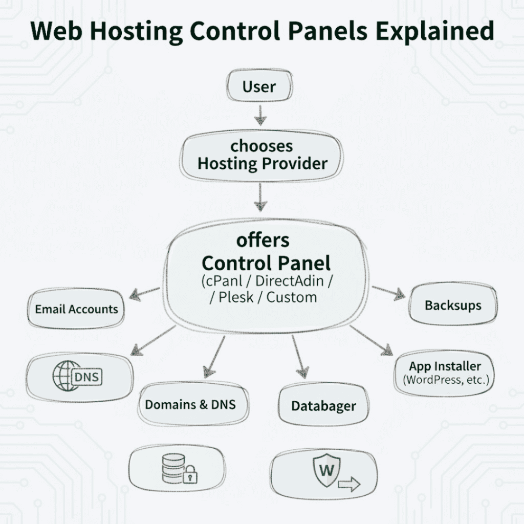 Web Hosting Control Panels Explained: cPanel vs Others