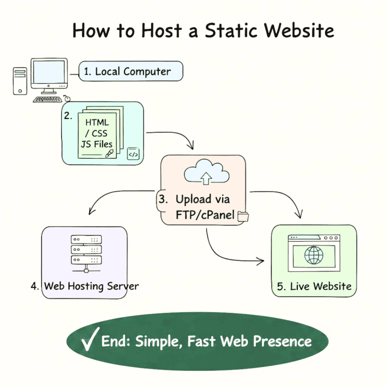 How to Host a Static Website Using Web Hosting
