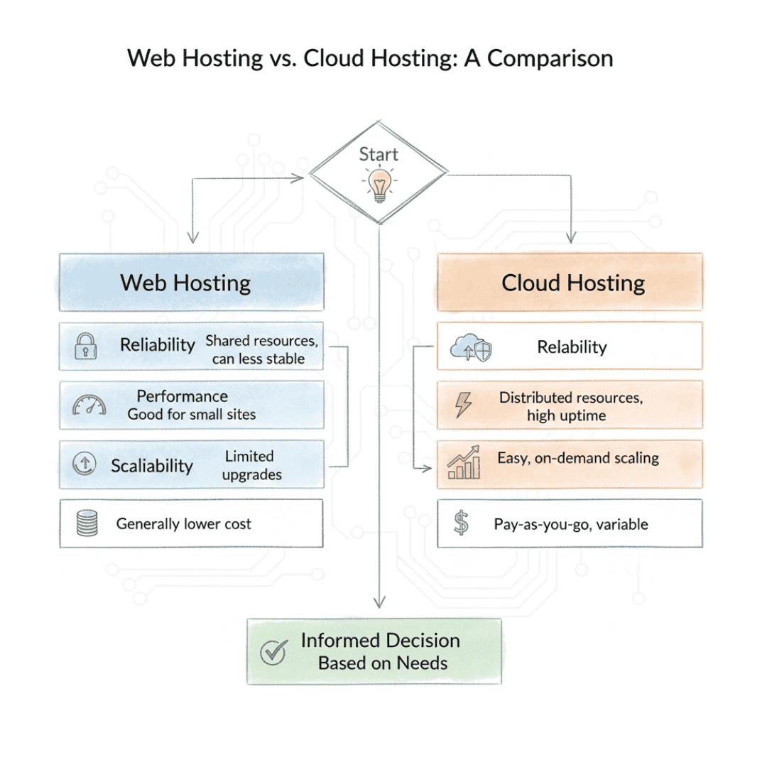 Web Hosting vs Cloud Hosting: Key Differences Explained