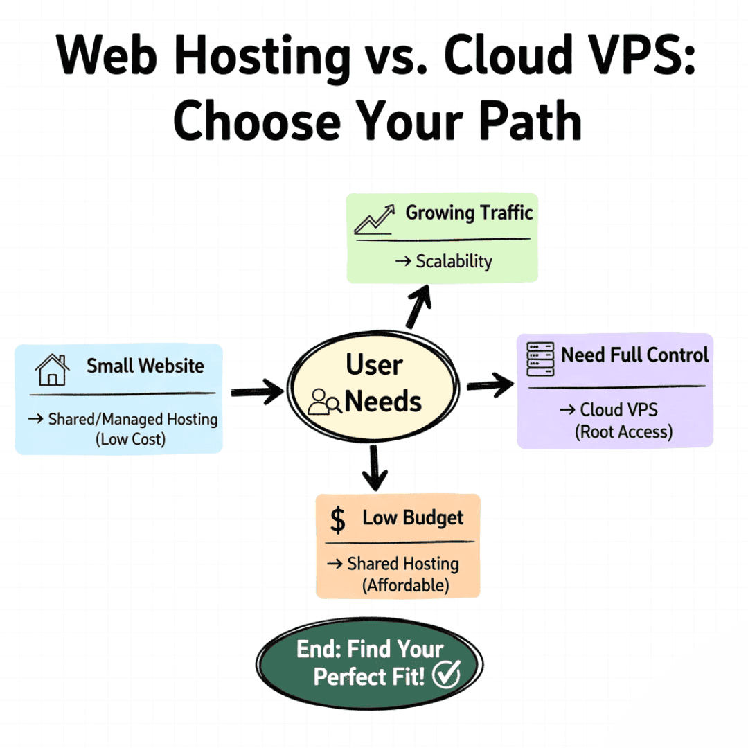 Web Hosting vs Cloud VPS: Which One Should You Choose?