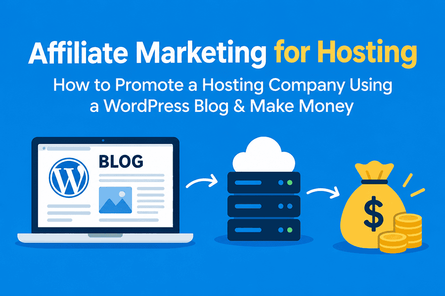 Affiliate Marketing for Hosting — How to Promote a Hosting Company Using a WordPress Blog & Make Money