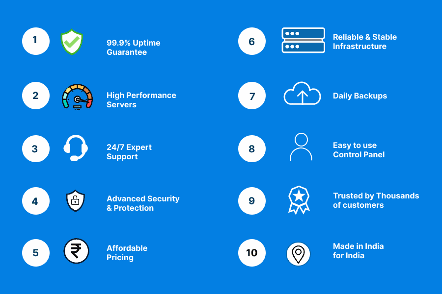 10 Factors to Consider When Choosing a Web Hosting Company in India
