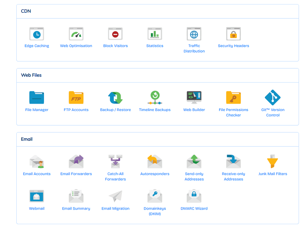Management and control panel ease